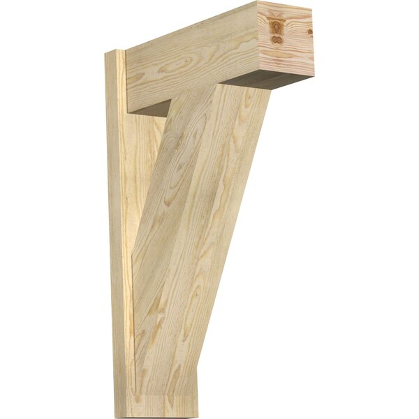 Ekena Millwork Traditional Block Rough Sawn Outlooker, Douglas Fir, 8"W x 22"D x 34"H OUT08X22X34TRA05RDF - main